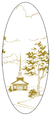 Church on Hill White-Gold